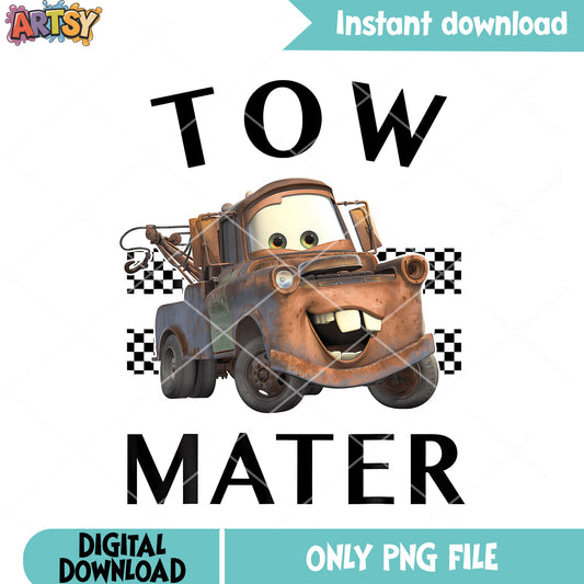 Rusty rescue car costume png, car movies png, tow mater png