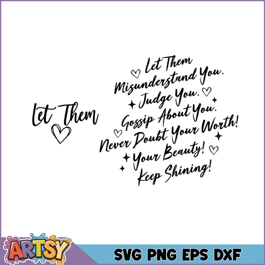 SVG Cut File Keep Shining Inspirational Quote