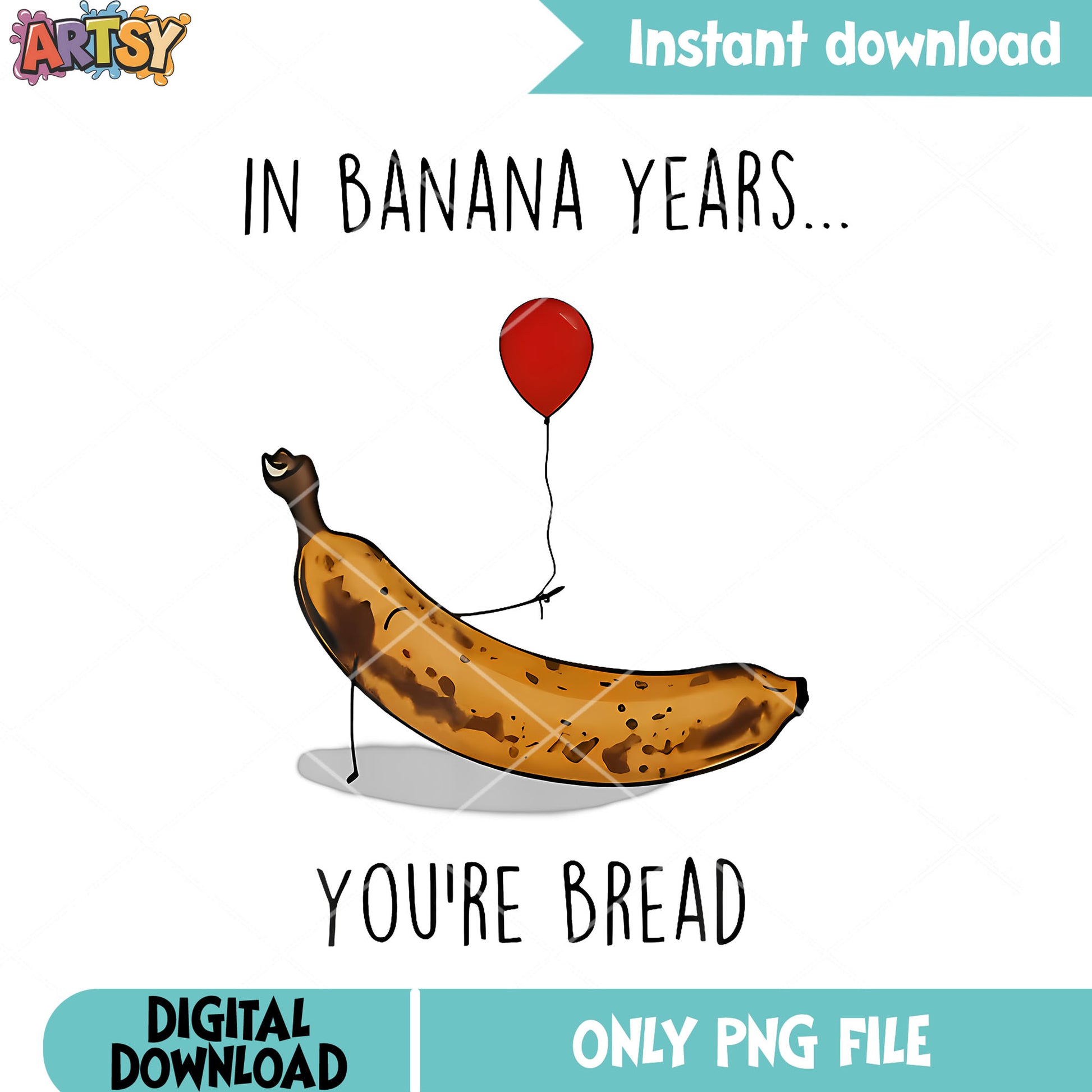 Sad banana red balloon png, banana joe​ png, t shirt clip art png