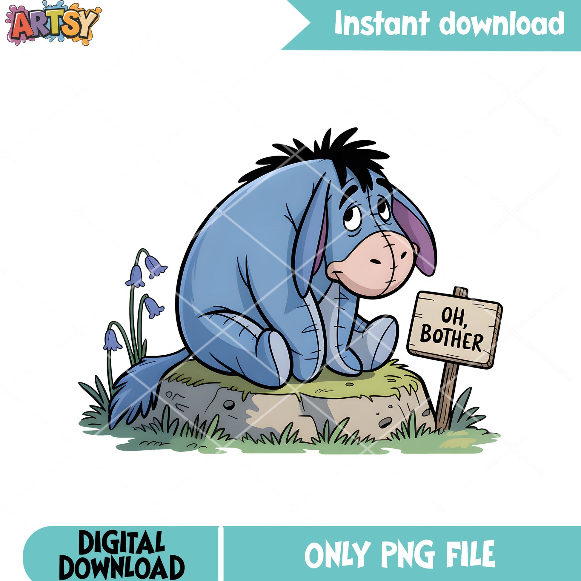 Sad eeyore brother png, disney eeyore png, winnie the pooh png