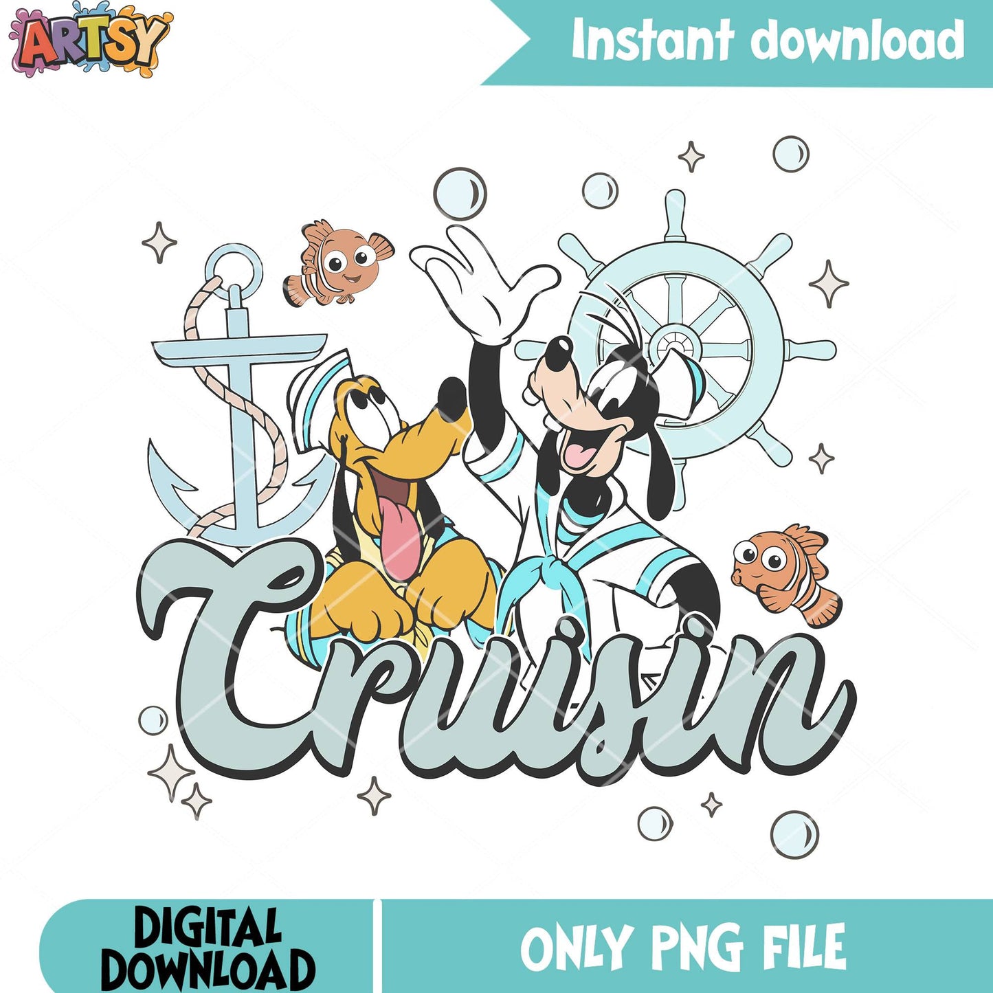 Sailor cruisin pluto goofy png, pluto the dog png, disney cruise png