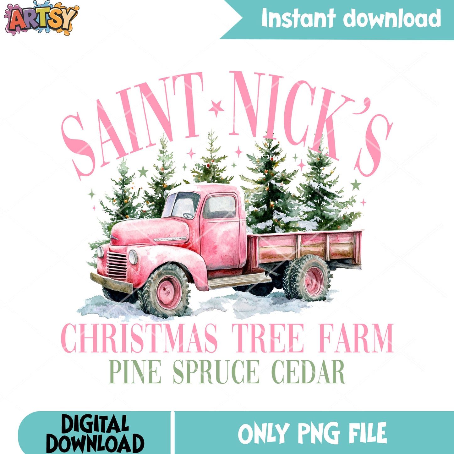 Saint nicks christmas png, christmas vibes png, christmas tree png