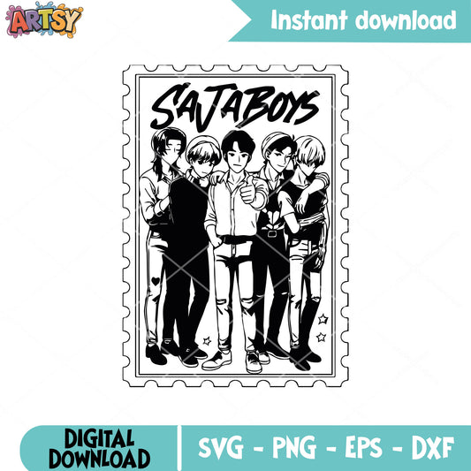 Saja boys stamp svg, saja boys svg, kpop saja boys svg