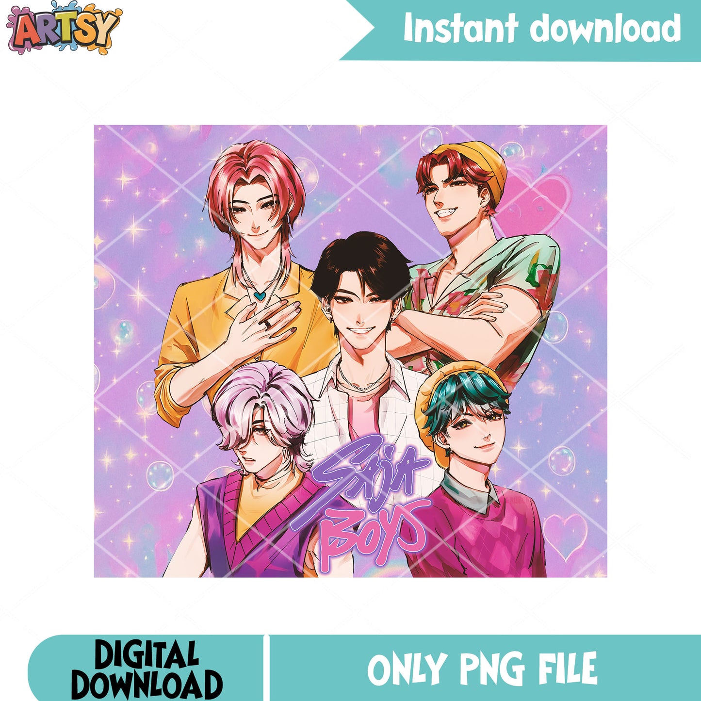 Saja kpop boys love png, saja boys png, demon hunters kpop png