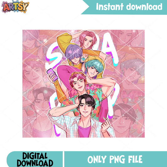 Saja kpop demon hunters png, soda pop png, saja boys songs​ png