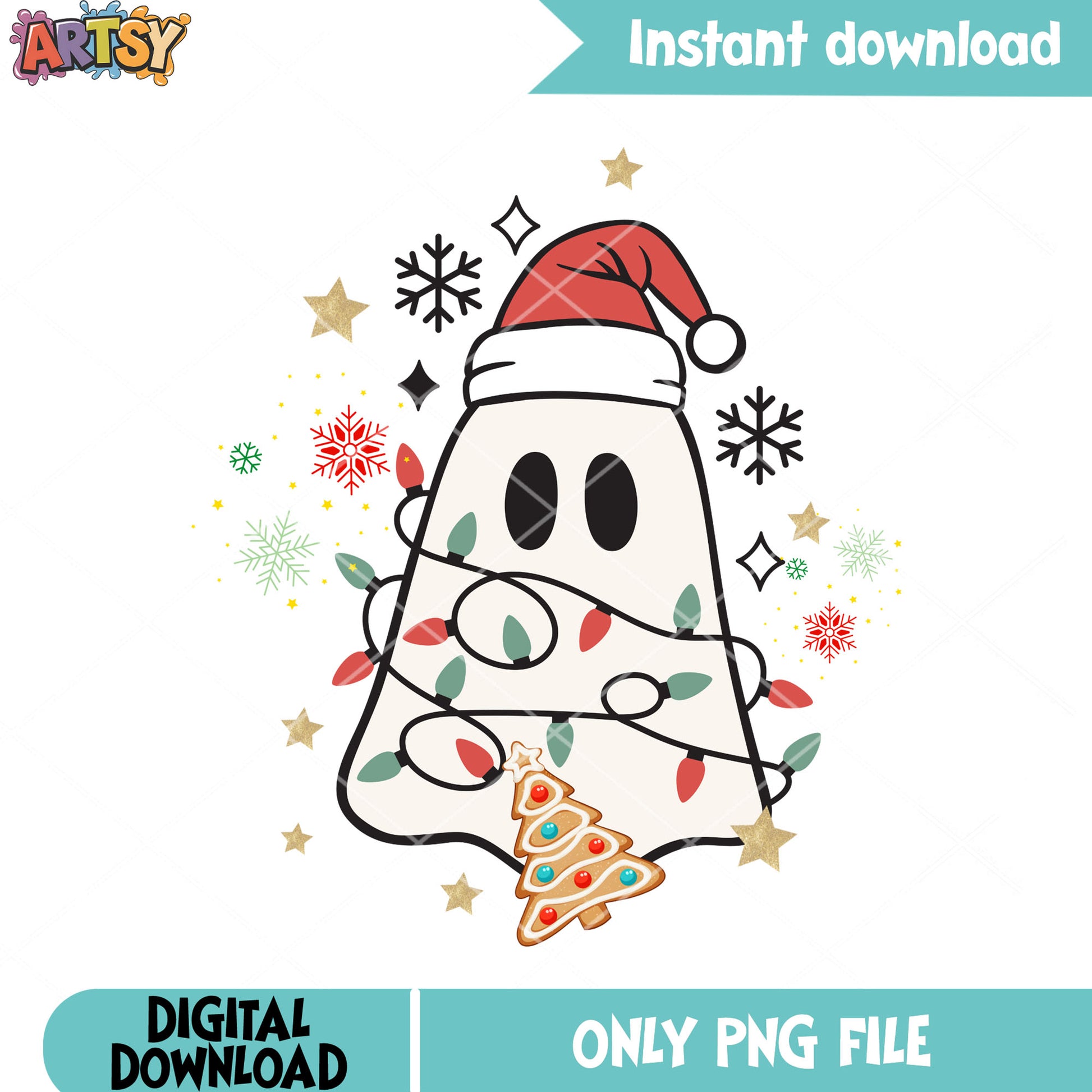Santa claus hat png, ghost costume png, scary halloween png