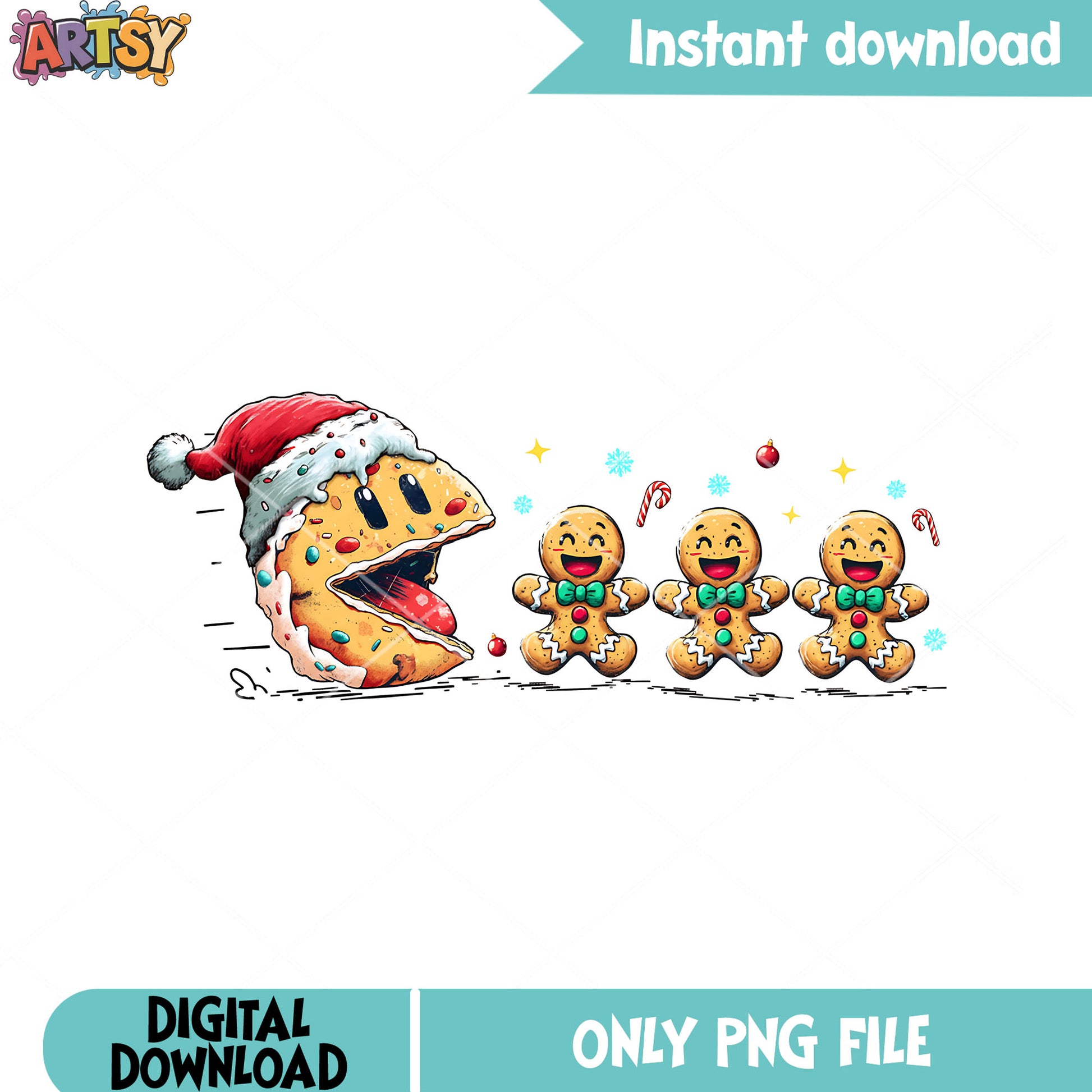 Santa costume png, gingerbread man png, cookies for santa plate​ png