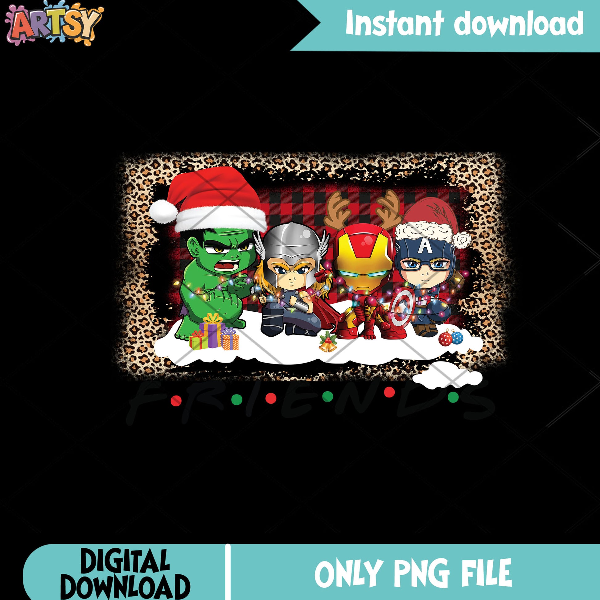 Santa hat xmas super hero png, captain america png, iron man png