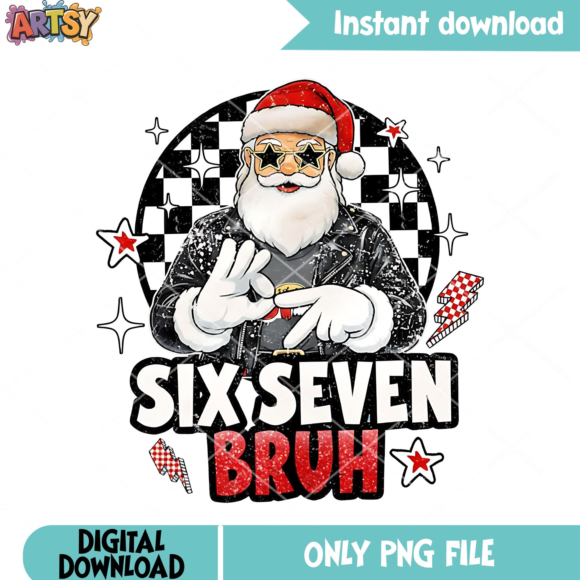 Santa ice face hat png, Christmas decor png, six seven png