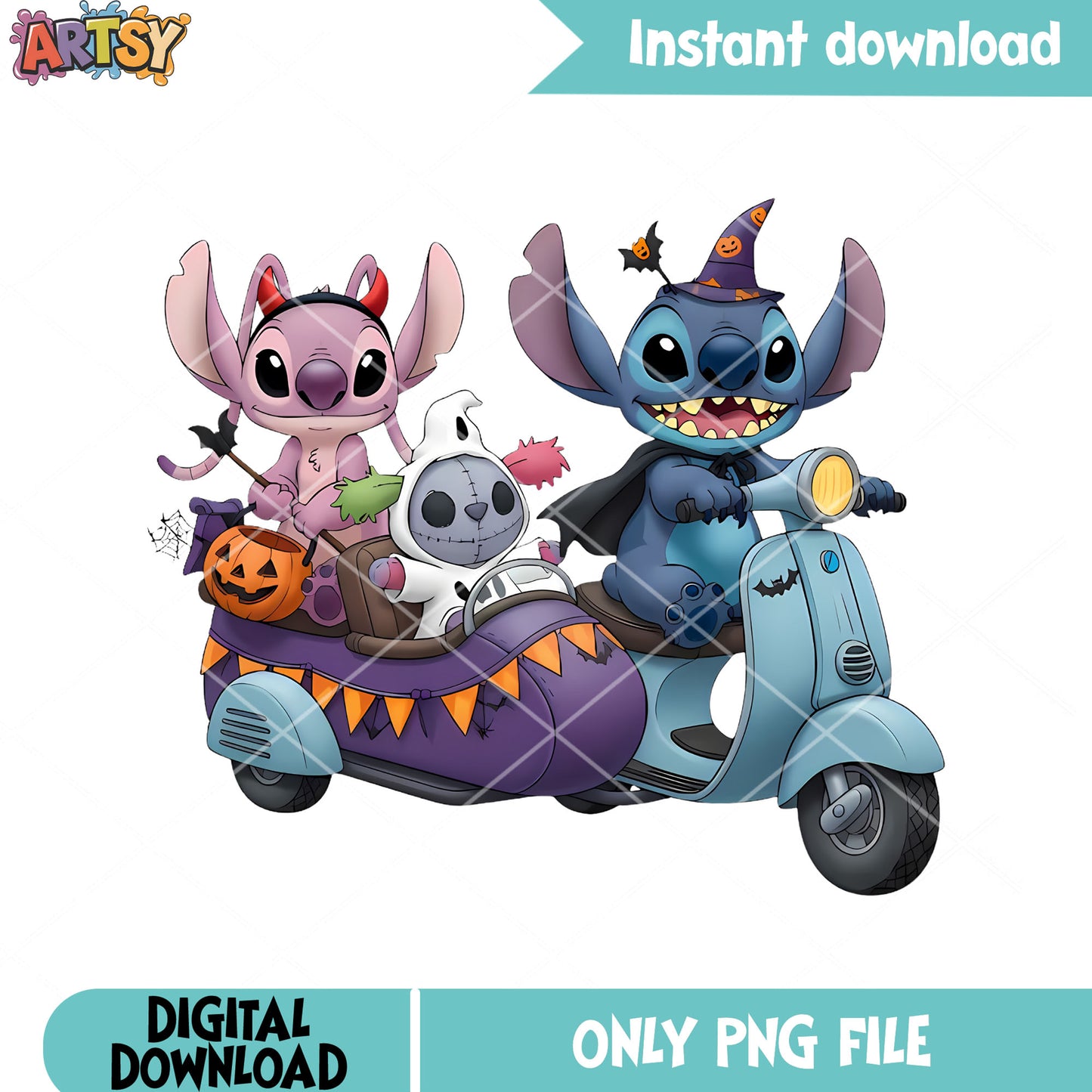 Satan horn angle png, witches hat png, happy halloween png