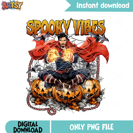 Scary pumpkin  Doctor Strange png, marvel halloween png, jack o lantern png