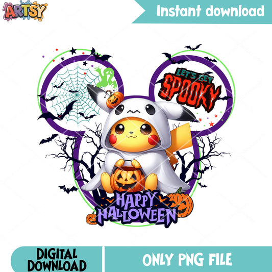 Scary pumpkin png, nintendo halloween png, blanket ghost png