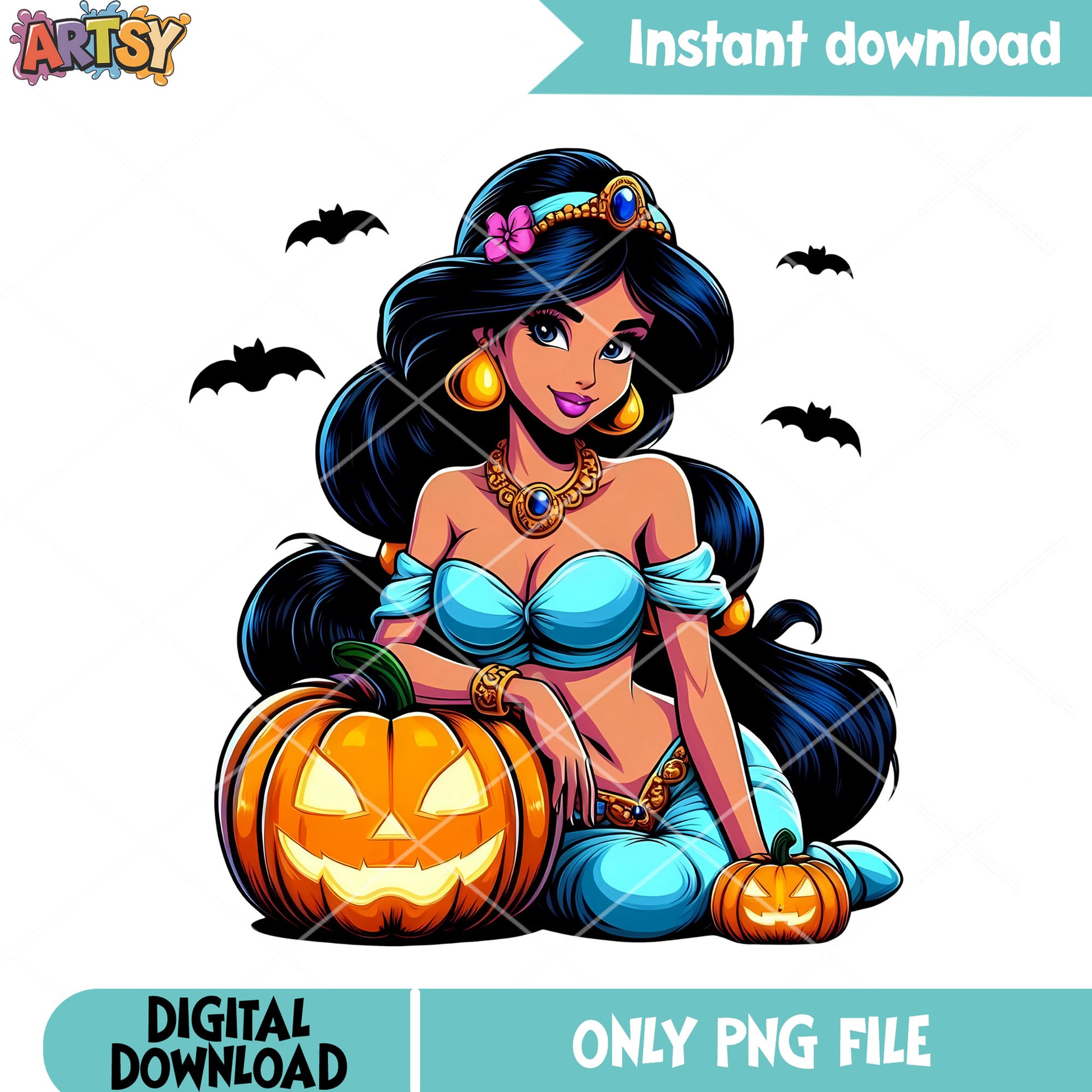 Scary wicker pumpkin png, jashmine princess png, disney halloween png