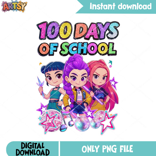 School huntrix girl png, kpop demon hunter png, 100 days of school png