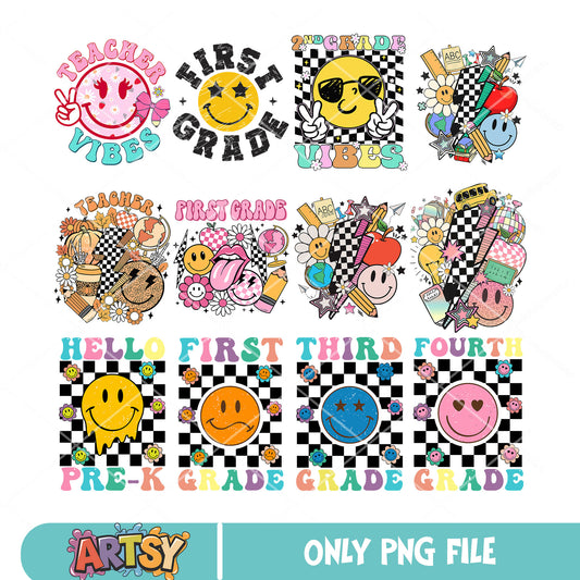 School teacher vibes png bundle, school vibes png, teacher vibes png