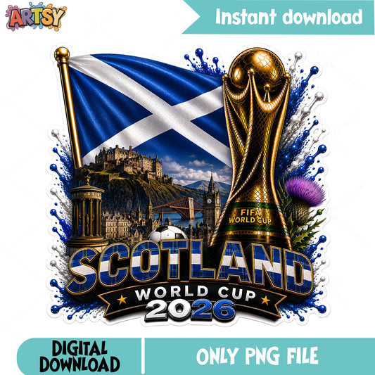 Scotland World Cup 2026 PNG, Scotland Soccer PNG, Football PNG