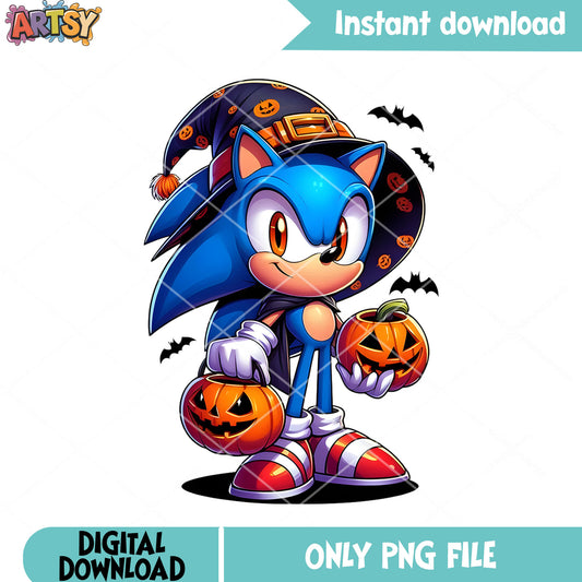 Scray Sonic pumpkin png, trick or treat night​ png, Sega Halloween png
