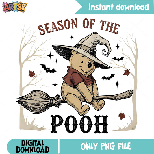 Season Of The Pooh Halloween PNG, Winnie The Pooh PNG, Disney PNG