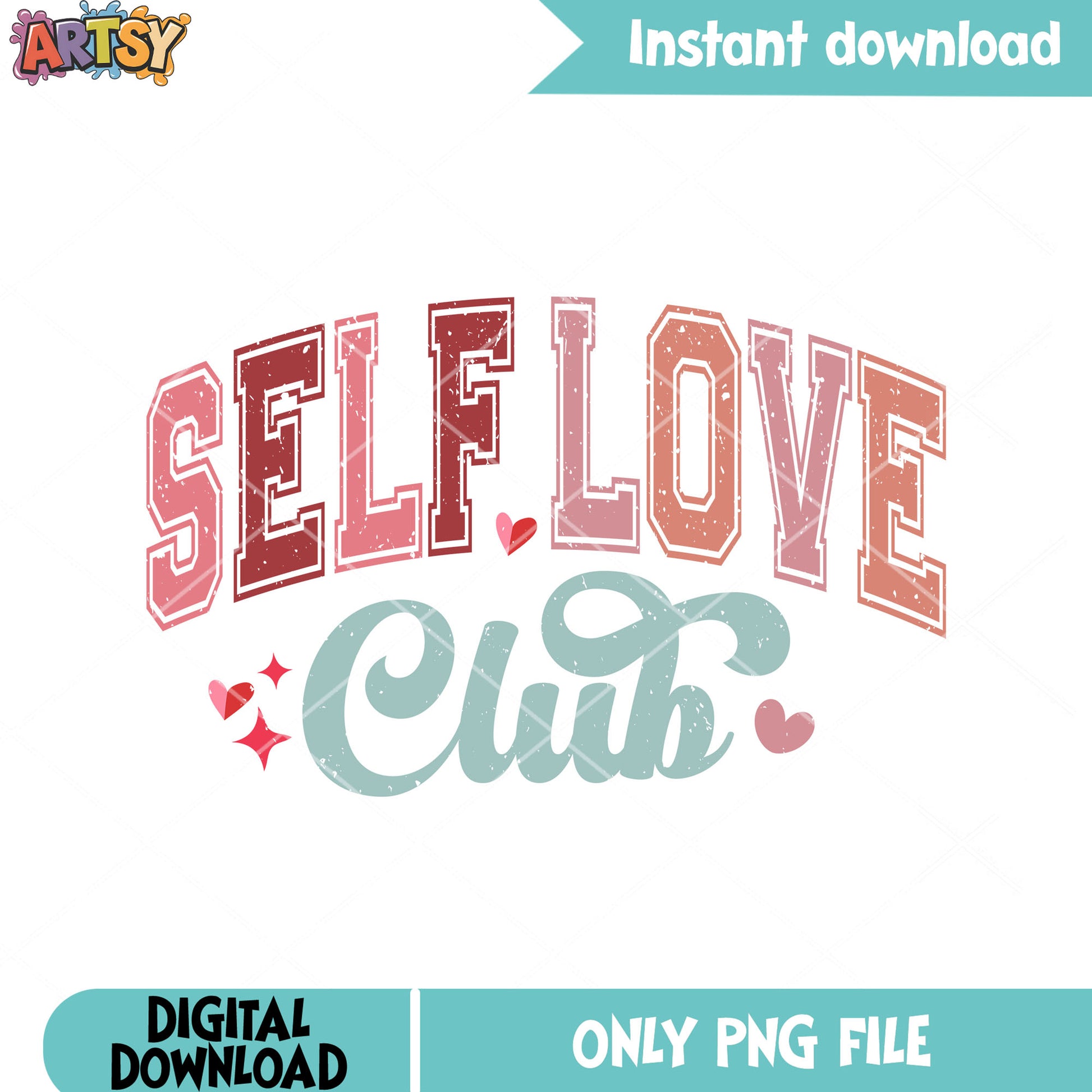 Self love club valentine png, valentine club png, valentine gifts png