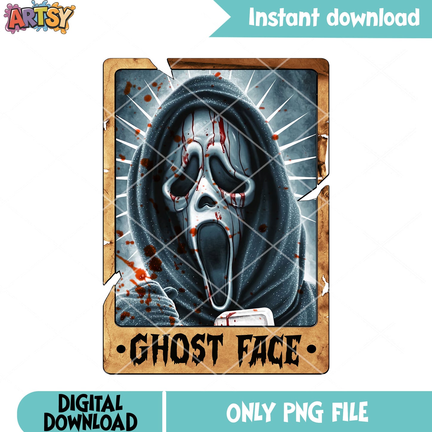 Serial killer white mask png, ghost face png, scream movies png