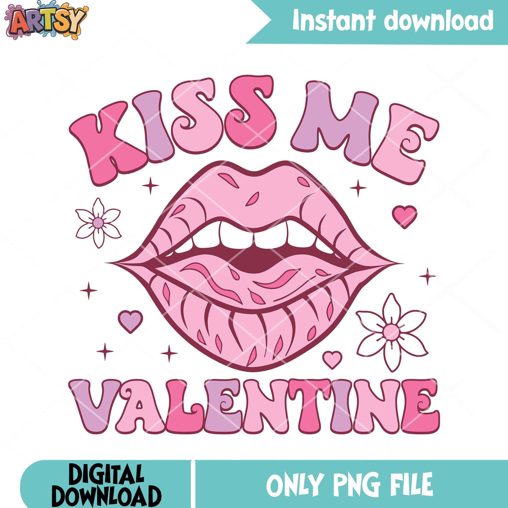 Sexy lip valentine png, valentine vibes png, valentine gifts png
