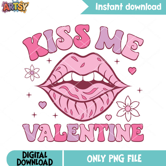 Sexy lip valentine png, valentine vibes png, valentine gifts png
