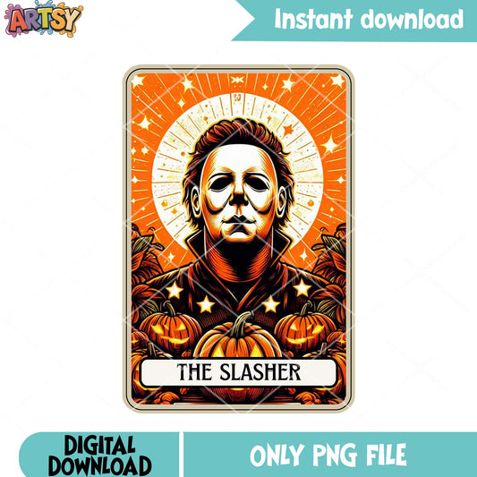 Shinny horror character png, human mask png, jack o lantern png