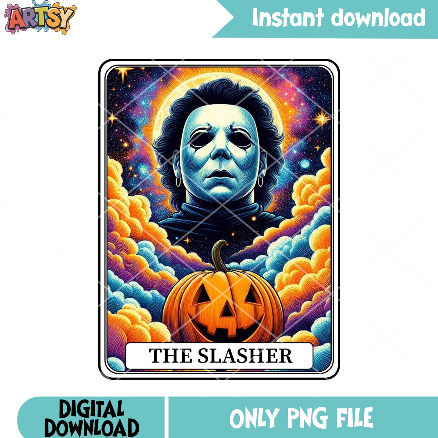 Shinny moon killer png, jack o lantern png, halloween movies png