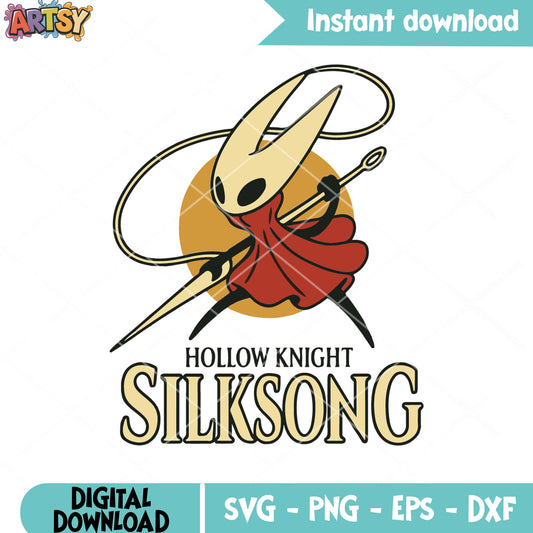 Silksong game hornet svg, hollow knight fanart svg, silksong svg