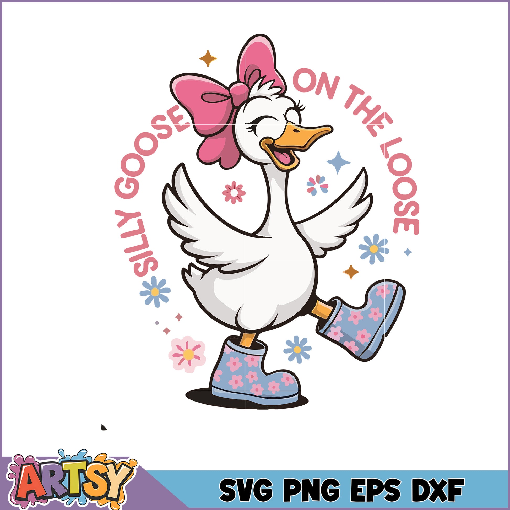 Silly Goose SVG On the Loose Design