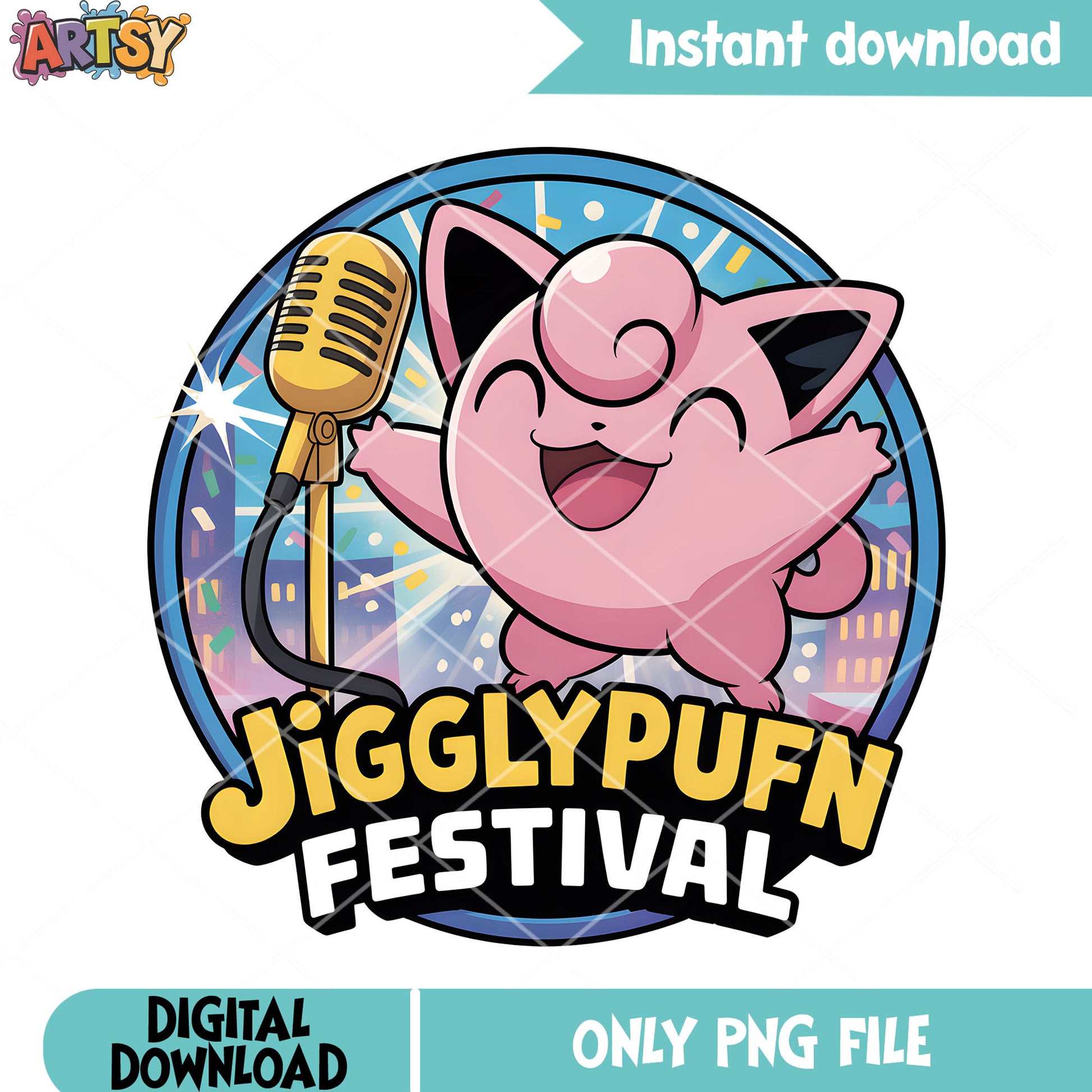 Singer pokemon festival png, pokemon festival png, pokemon jigglypuff png