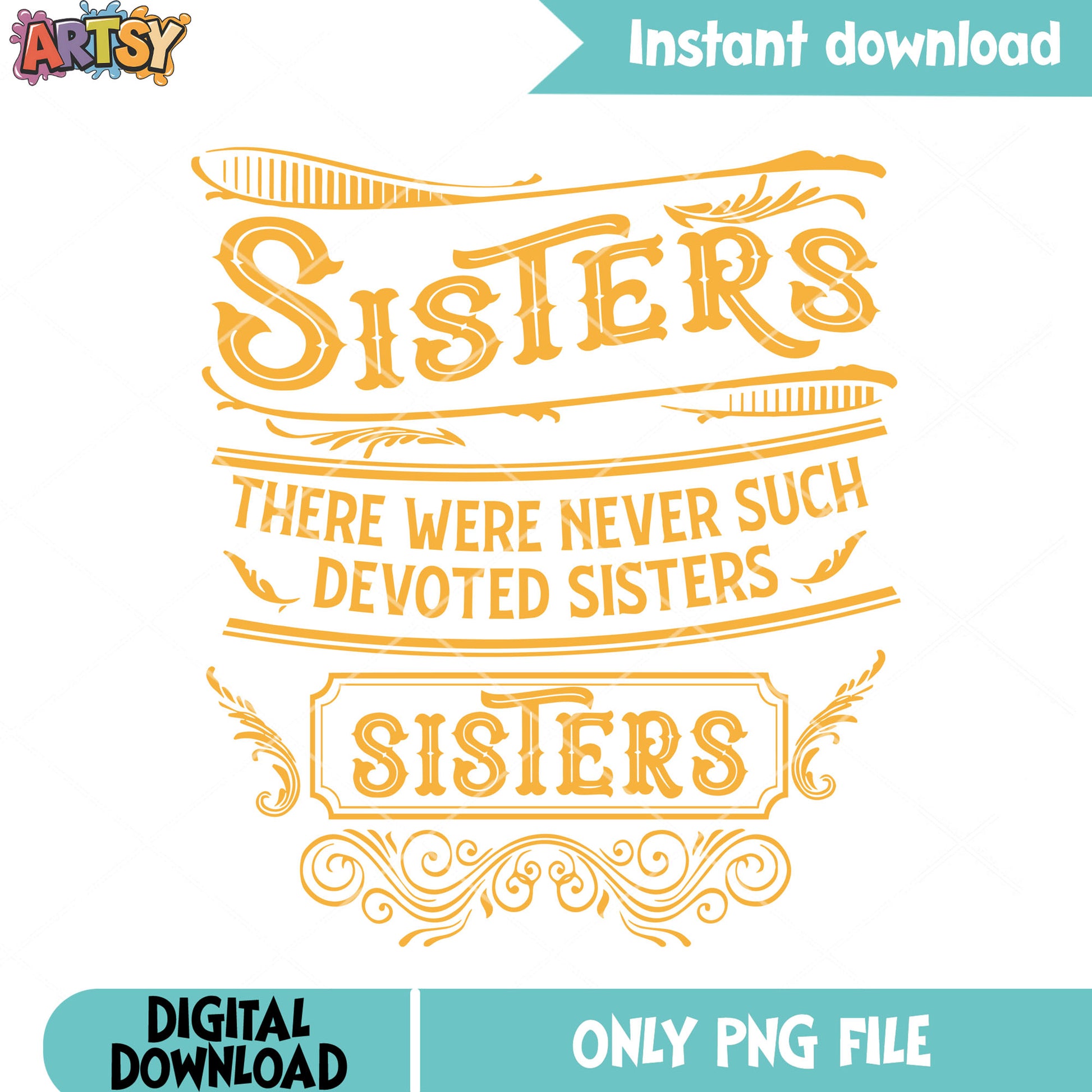 Sister christmas poster png, merry christmas png, christmas poster png