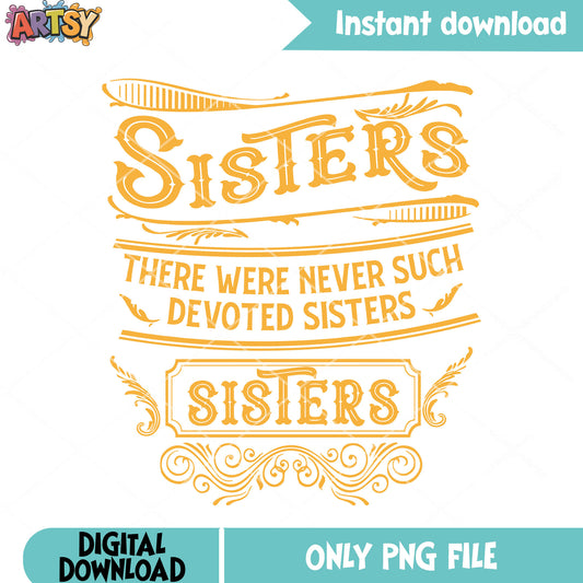 Sister christmas poster png, merry christmas png, christmas poster png