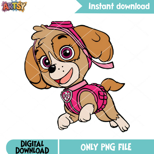 Skye the rescue tiny dog png, Cockapoo png, PAW Patrol png