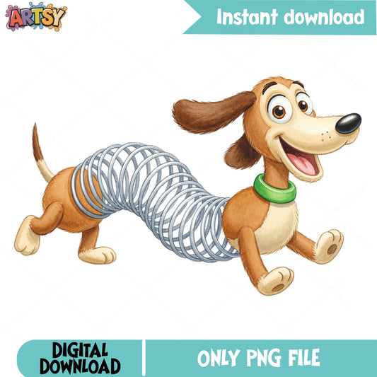 Slinky Dog Toy Story PNG, Disney Pixar Clipart PNG, Toy Story PNG