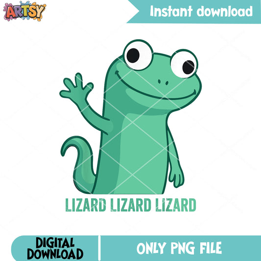 Smile hello lizard png, lizard lizard lizard png, tiktok lizard png