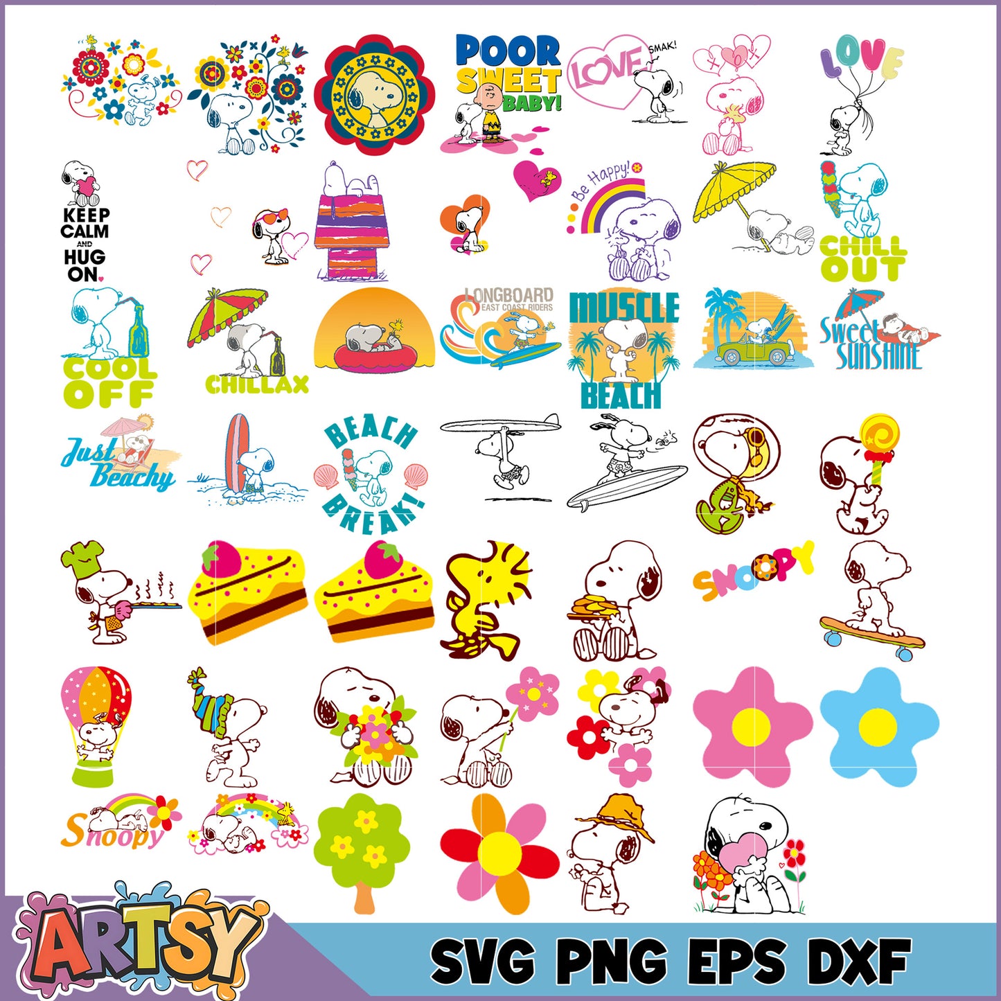 Snoopy Fun SVG Bundle for Creative DIY Projects and Crafts