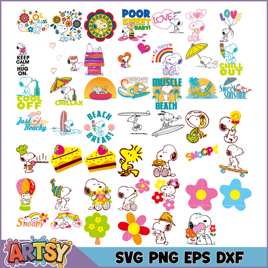 Snoopy Fun SVG Bundle for Creative DIY Projects and Crafts