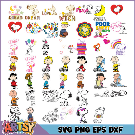 Snoopy SVG Bundle Cute Designs