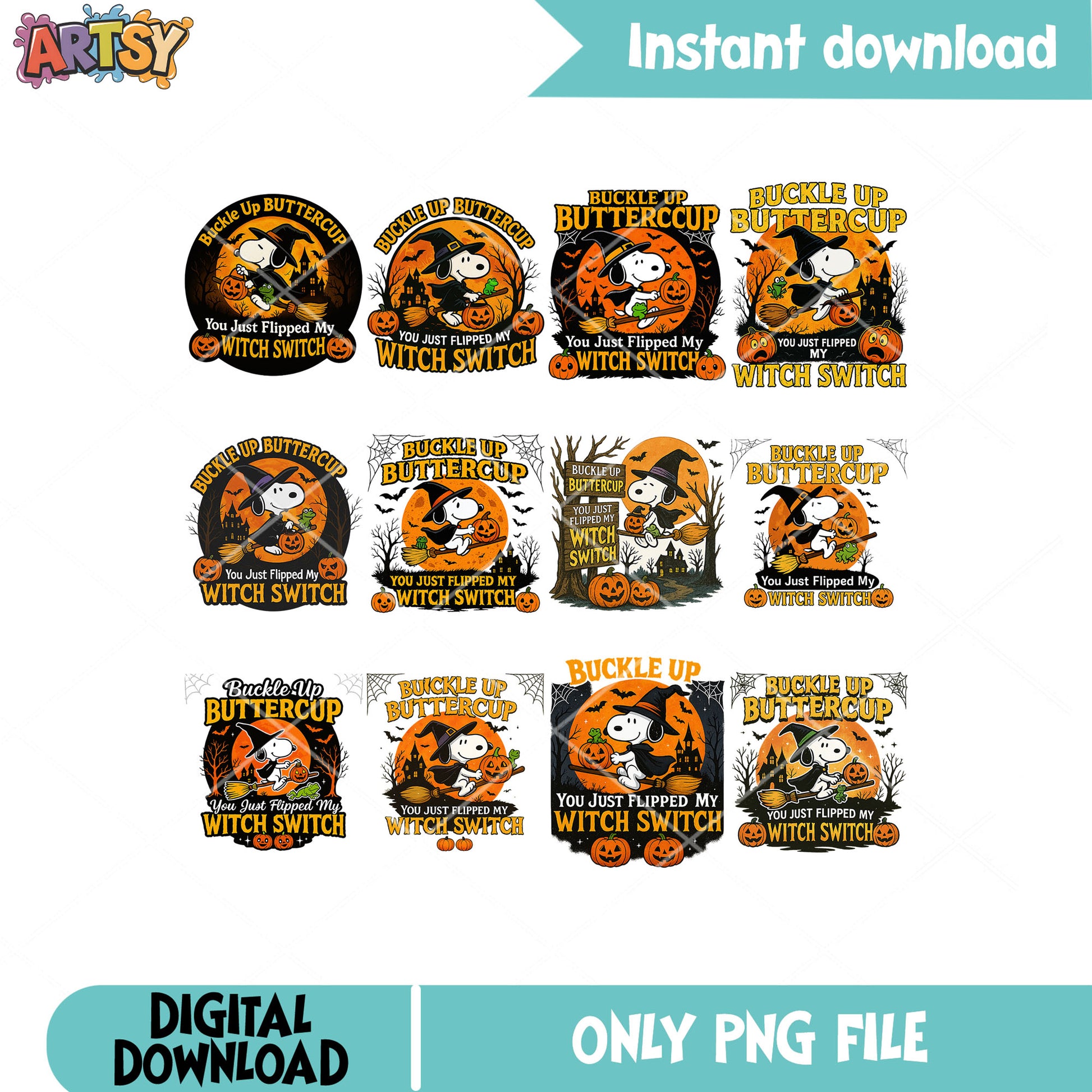 Snoopy buckle up png bundle, snoopy halloween png, snoopy dog png