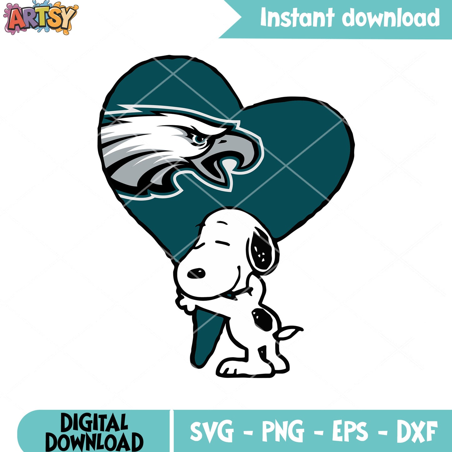 Snoopy football team svg, philadephia eagles svg, snoopy svg