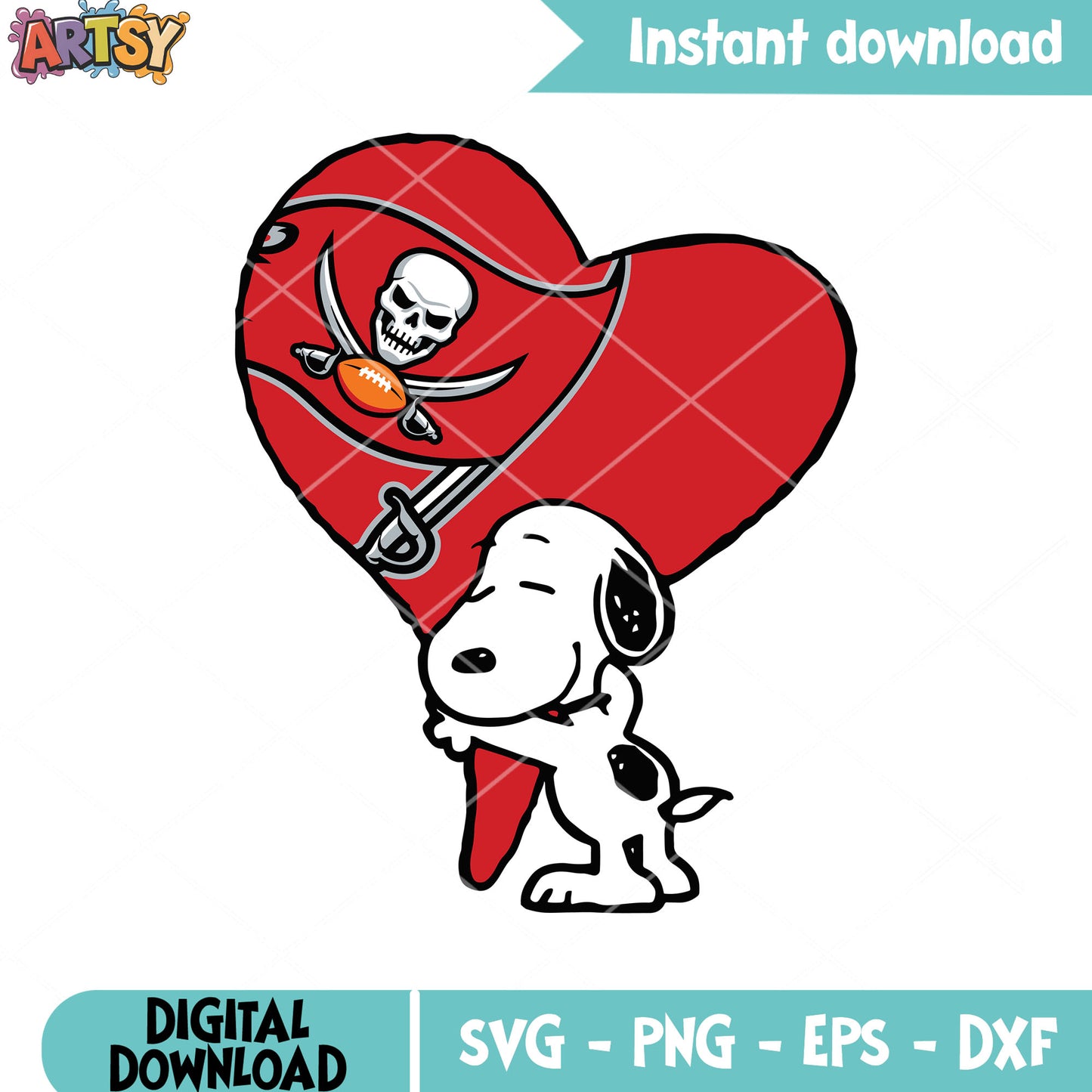 Snoopy huge balloon svg, tampa bay buccaneers svg, nfl football team svg