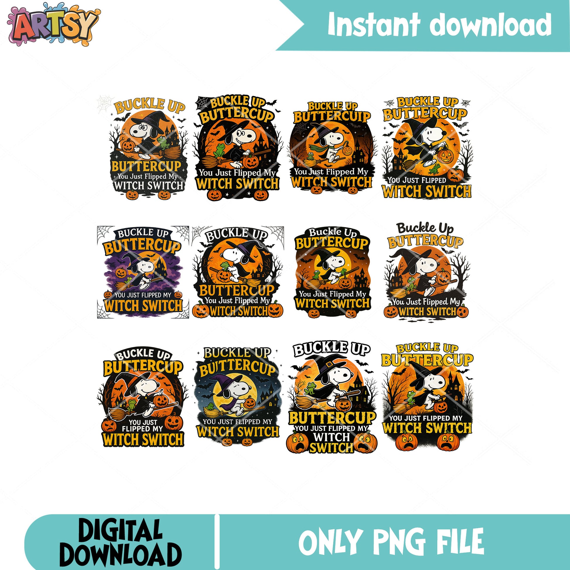 Snoopy witch switch png bundle, snoopy halloween png, snoopy dog png