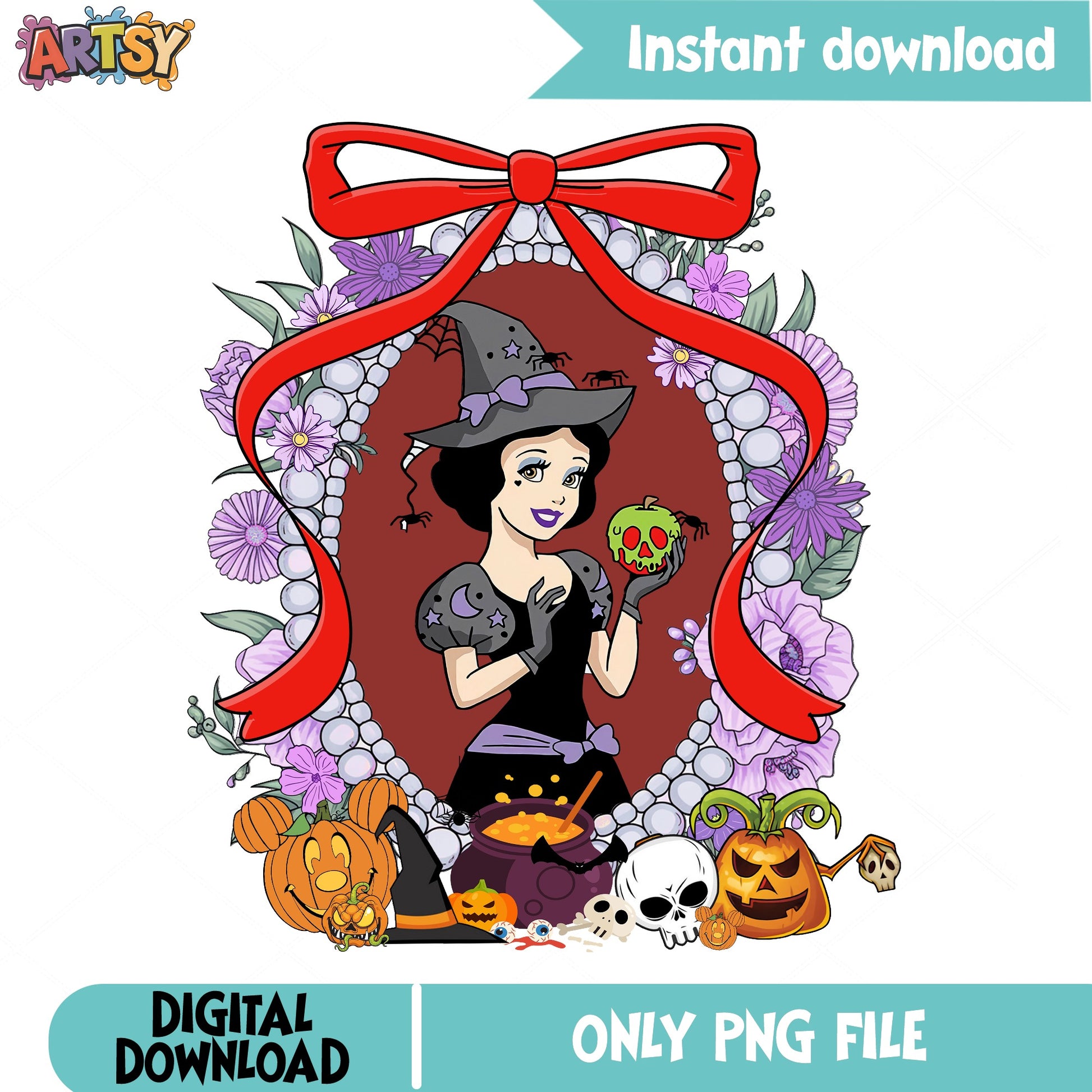 Snow White Witch Halloween PNG, Disney Princess PNG, Halloween PNG