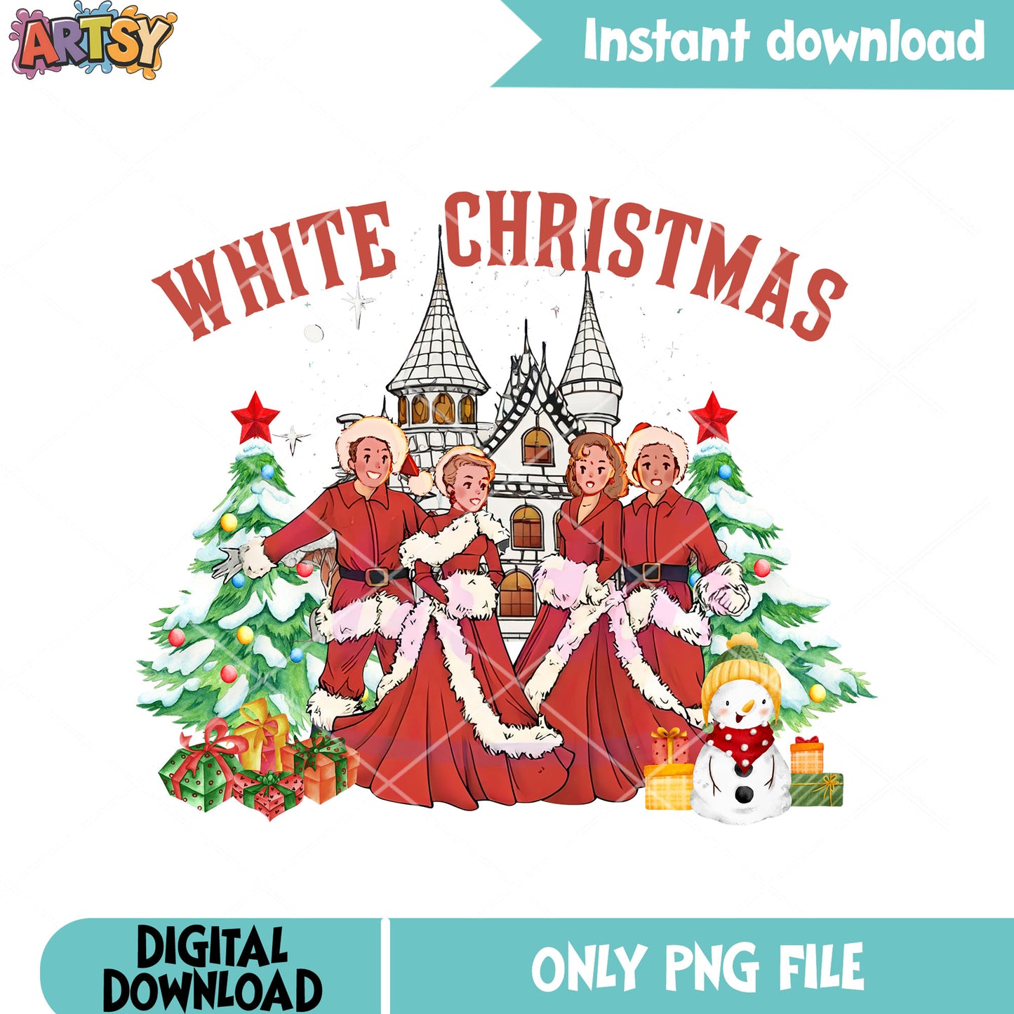 Snow christmas flims png, christmas tree png, christmas movies​ png
