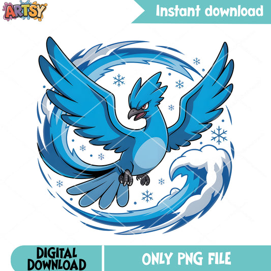 Snow ice type bird pokemon png, pokemon articuno png, pokemon festival png
