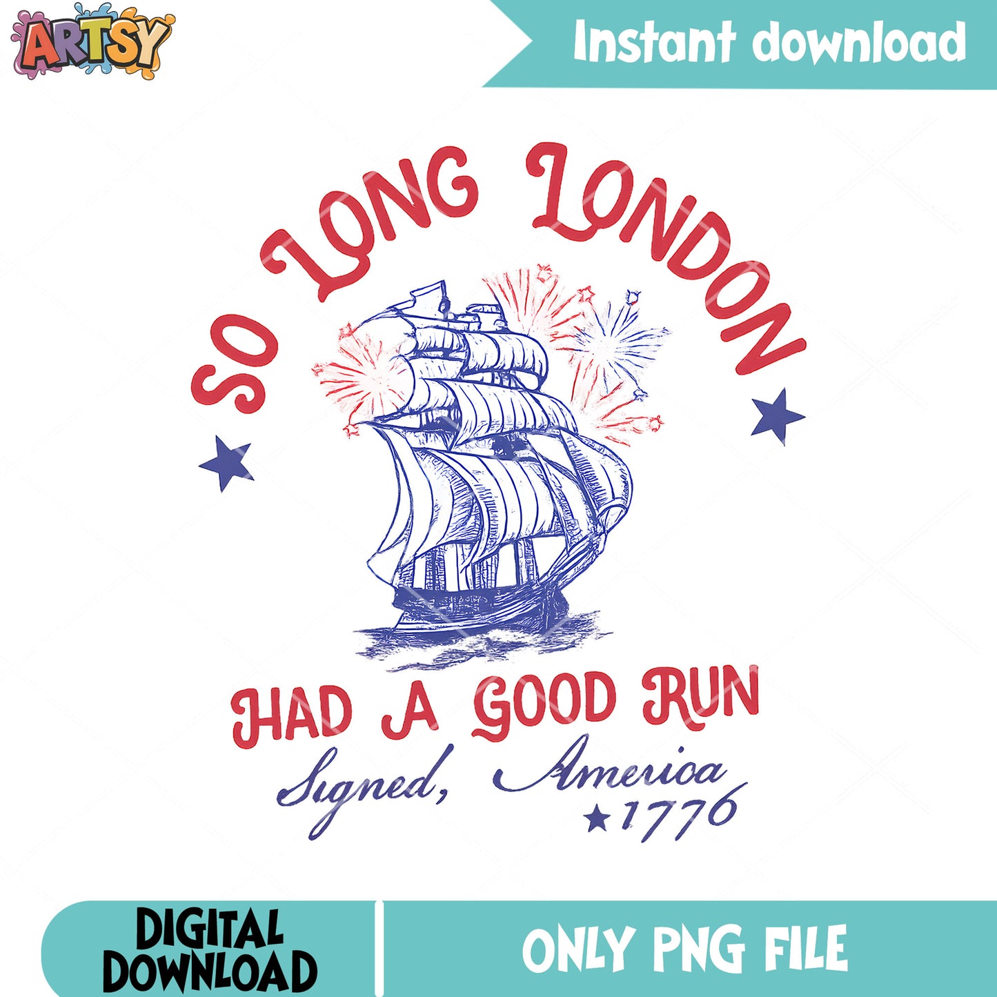 So Long London Png, 4th of july png, So Long London png