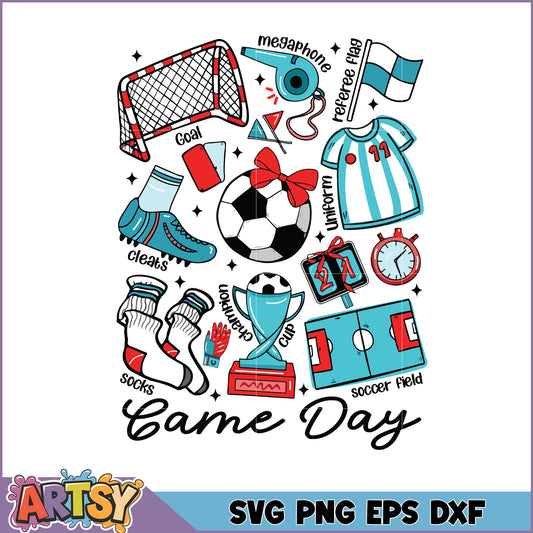 Soccer Game Day SVG Cut Files