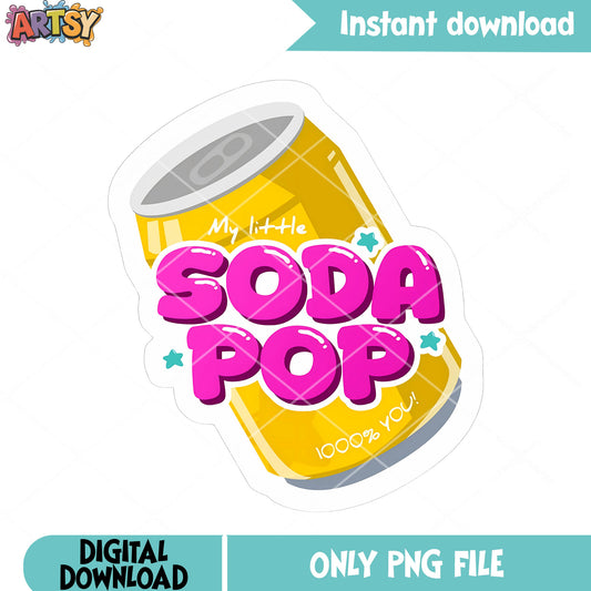 Soda pop pink png, logo anime soda png, soda pop anime png
