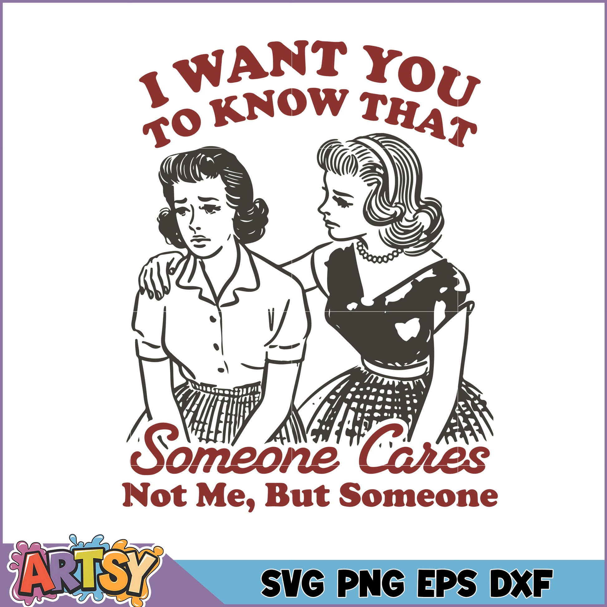Someone Cares SVG Cut File Design